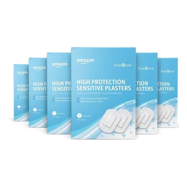 Amazon Basic Care Sensitive Nonwoven Plasters 42 ct 6 Packs - High Protection