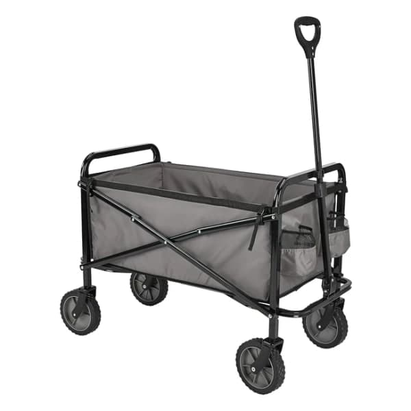 Amazon Basics Garden Tool Collection Collapsible Folding Wagon - Grey
