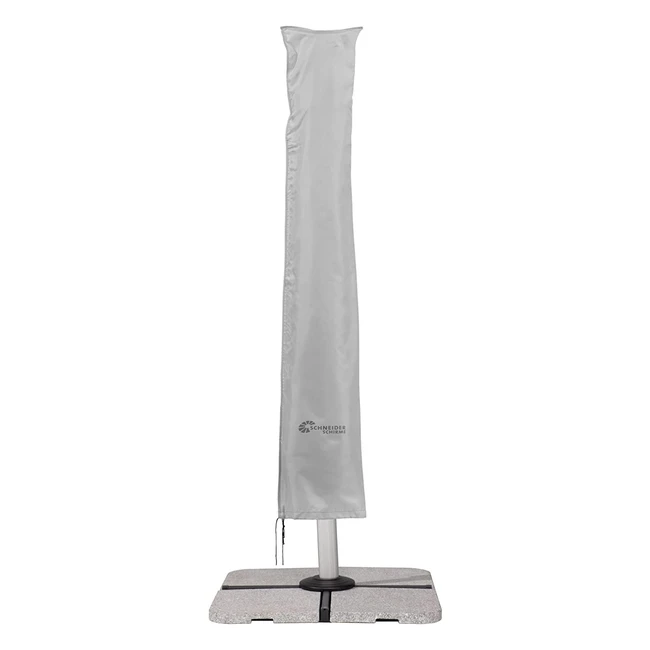 Housse de protection pour parasols excentrés Schneider - Gris argent - Jusqu'à 400cm - 300x300cm