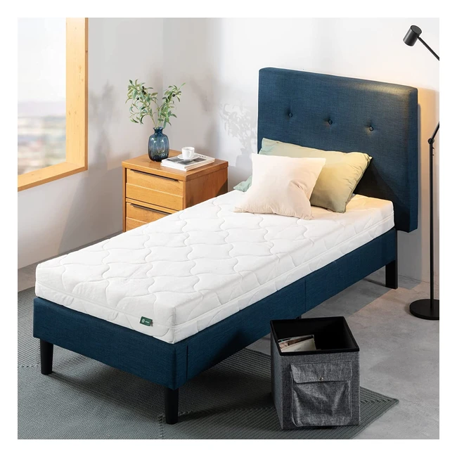 Zinus Comfort Cut Foam Mattress - 7-Zonen-Matratze - 90x200cm - H2 mittelfest - waschbarer Bezug - OEKO-TEX