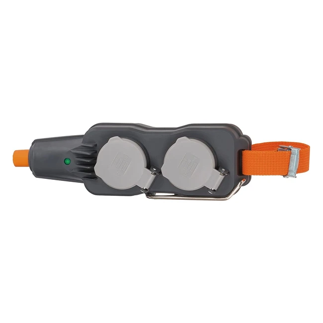 Brennenstuhl Professionalline Powerblockverteilersteckdose 4-fach für Baustelleneinsatz und ständigen Einsatz im Freien IP54