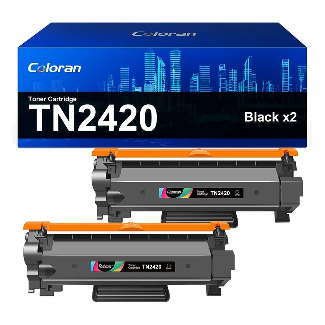 Cartouche de toner compatible Coloran TN2420 pour Brother TN2420 TN2410 TN2410 - Qualité supérieure