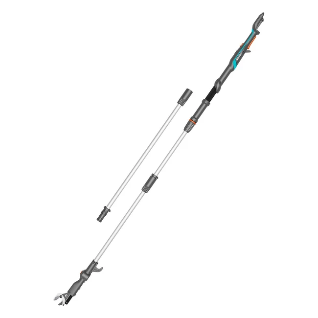 GARDENA Highcut 36018V P4A Akku-Teleskop-Astschere, bis zu 5 m Höhe, schwenkbarer Schneidkopf, ergonomischer Griff