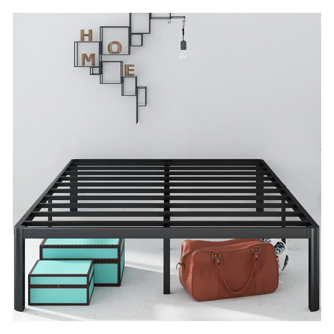 Estructura de Cama Zinus Van 41cm - Ahorra Espacio - Fácil Montaje - Negro