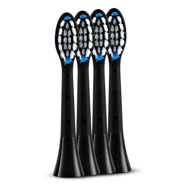 Silkn Ersatzbürstenköpfe 4er-Pack Schwarz Medium für Sonicyou und Sonicsmileplus