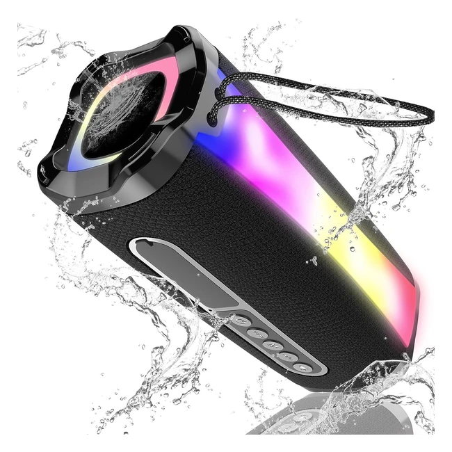 Neza Portable Bluetooth Speakers 20W HD Loud Stereo Sound Wireless Speaker 18H Playtime