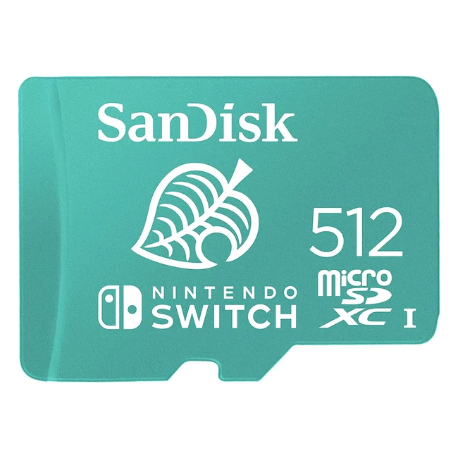 Scheda di memoria SanDisk 512GB per Nintendo Switch - Velocità fino a 100MB/s - UHS-I Classe 10 U3