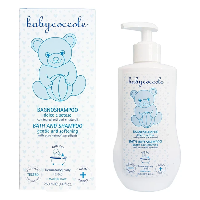 Babycoccole Bagno Shampoo Dolce e Setoso per Neonati e Bambini - Estratti di Fiore di Loto - 250 ml