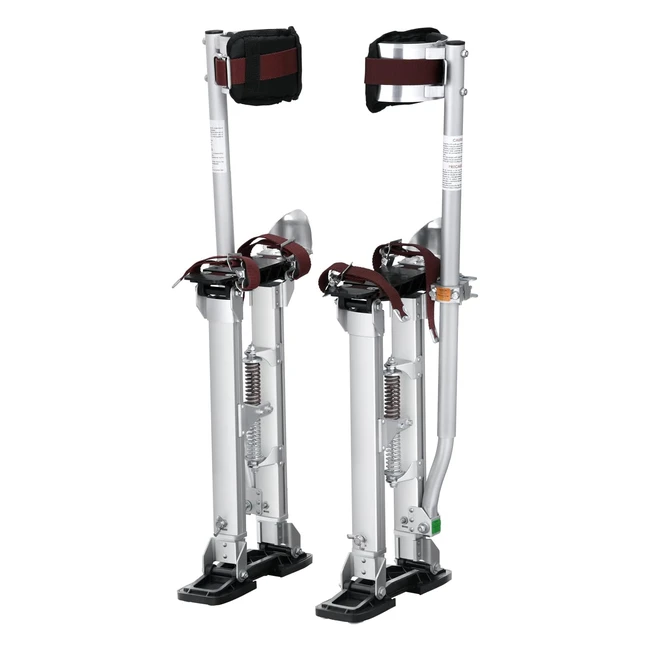 Trampoli in alluminio Vevor per edilizia - Altezza regolabile 457762cm - Piedi 2729cm