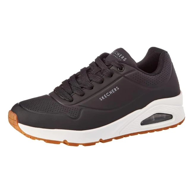 Skechers Uno Stand on Air - Scarpe da Ginnastica Uomo - Black Durabuck Trim - 395 EU