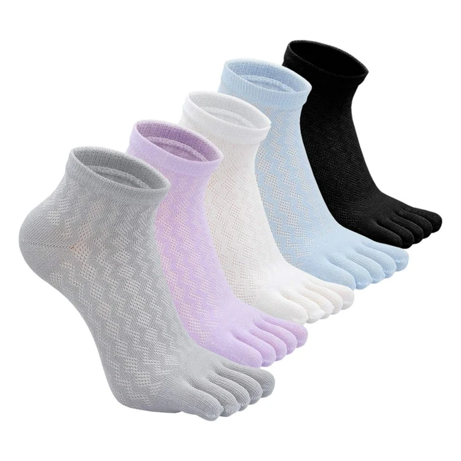 Chaussettes doigts femme Putuo - Confortables et respirantes - Taille 35-41 - 5 paires