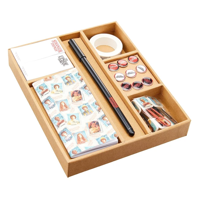 Set di cartoleria Stranger Things - Taccuino Quaderno Adulti Unisex - Multicolore