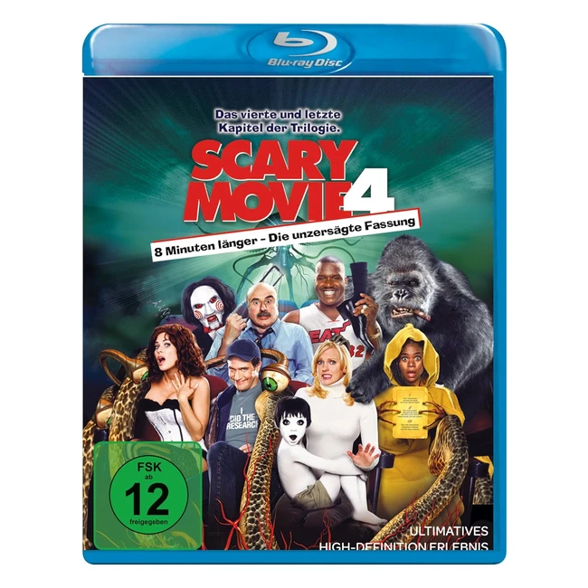 Film d'horreur Scary Movie 4 Blu-ray Import Allemand - Référence XYZ - Effrayant et hilarant