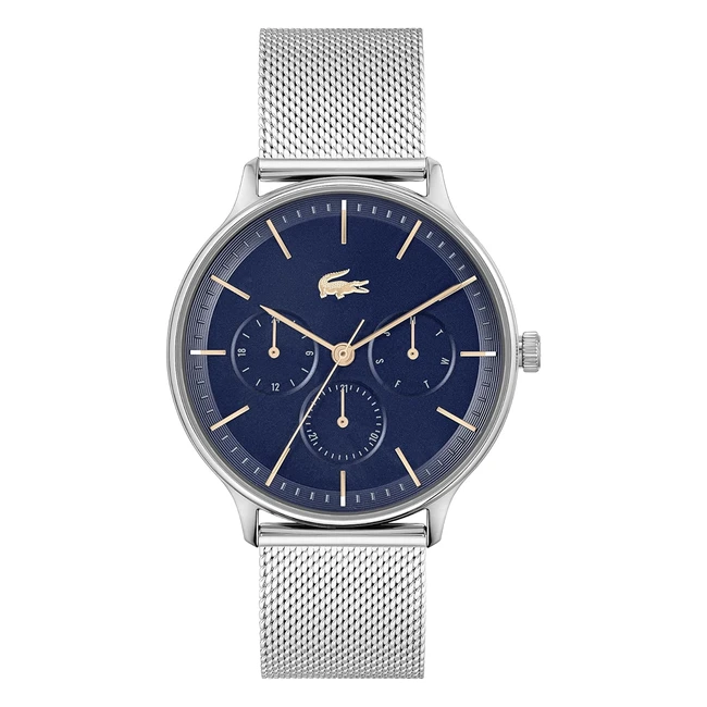 Montre Lacoste Homme Quartz Multifonction Bracelet Milanais Acier Inoxydable