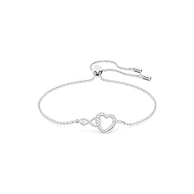 Bracelet Swarovski Angelic femme - cristaux blancs brillants, fermeture réglable - référence 123456