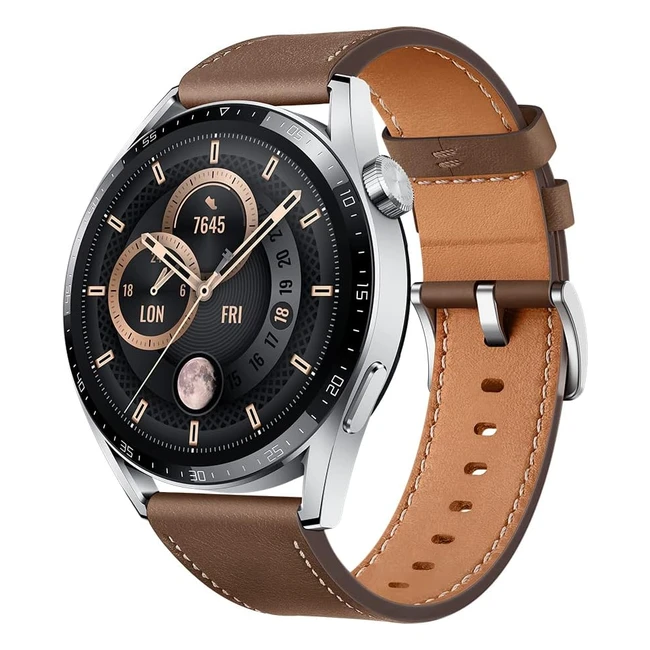 Huawei Watch GT 3 46mm Smartwatch - Monitorización Spo2 - Pantalla Grande - Reloj Deportivo - Versión Española - Marrón