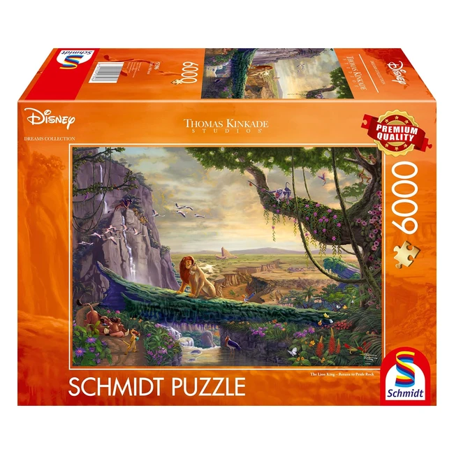 Puzzle Thomas Kinkade Disney Le Roi Lion Return to Pride Rock 6000 pièces