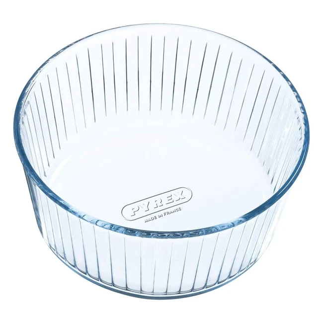 Molde Souffle Pyrex 21 cm 833 - Cristal Multicolor - Alta Resistencia