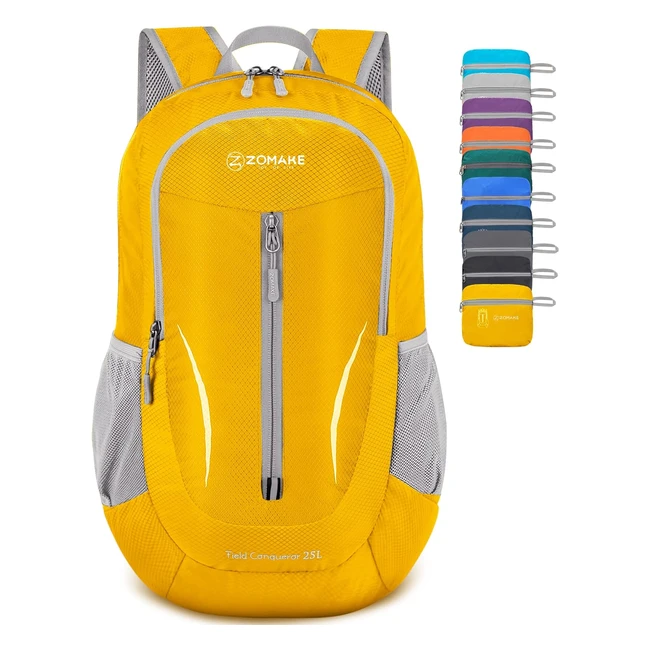 ZOMAKE Zaino Pieghevole Ultraleggero 25L - Trekking, Viaggio, Sport