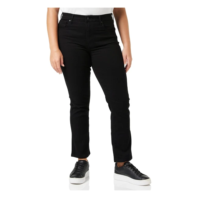 Levis 724 High Rise Straight Jeans Donna Black Sheep 32W 28L - Spedizione Gratuita