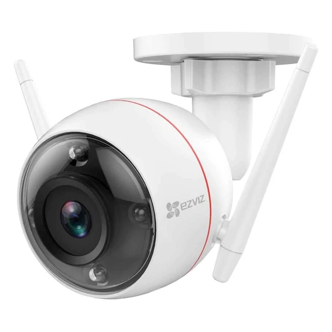 Telecamera WiFi Esterno EZVIZ C3W 1080p con Visione Notturna a Colori - Sistema D'allarme con Luce Stroboscopica e Sirena
