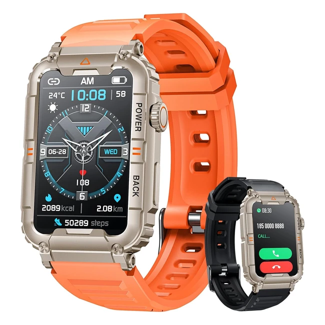 Smartwatch Uomo Bluetooth 157: Orologio Smart Watch Pressione Sanguigna Contapassi Polso Fitness Tracker