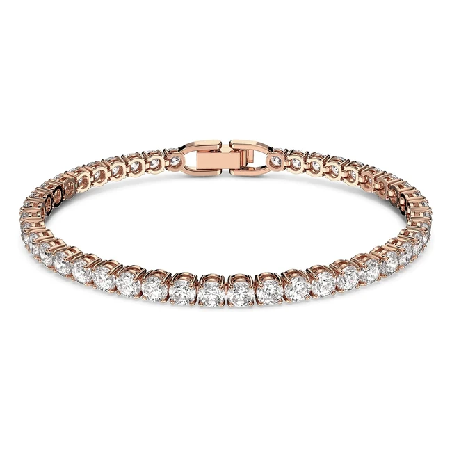 Braccialetti Swarovski Tennis Deluxe - Placcati in Oro Rosa
