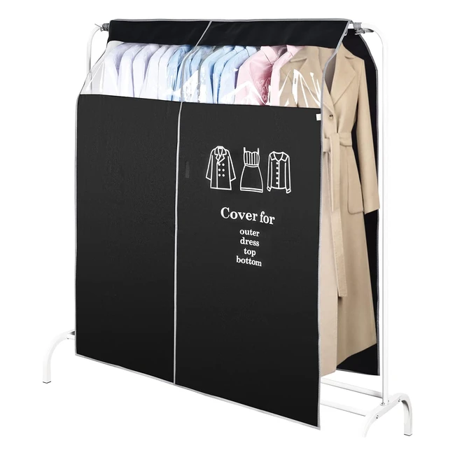 Copriabiti antipolvere Otraki per armadio 120x150 cm - Copertura protettiva traspirante con finestra trasparente - #copriabiti #armadio #organizzazione