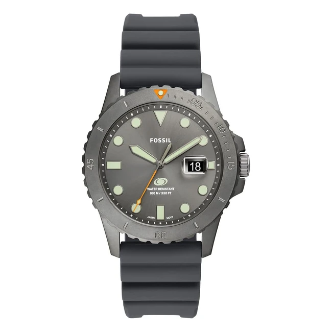 Fossil Orologio Uomo Movimento al Quarzo Blu 42mm - Silicone
