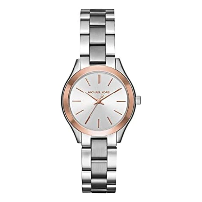 Orologio Donna Michael Kors Mini Slim Runway 33mm Acciaio Inossidabile