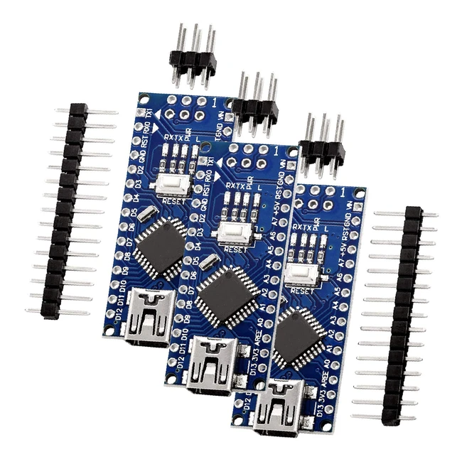 Azdelivery Aznanov3board Mini USB Board ATmega328 5V 16MHz CH340 - Sostituisce FT232RL - Incluso Ebook