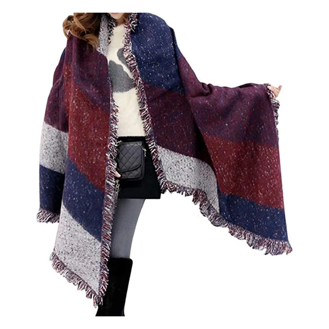 Sciarpa Miss Lulu Invernale Quadrata - Vestibilità Adatta a Tutti - Moda