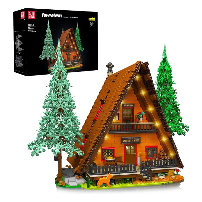 Mould King 16053 - Kit di Costruzione Casa dell'Albero con Illuminazione - Regalo di Natale
