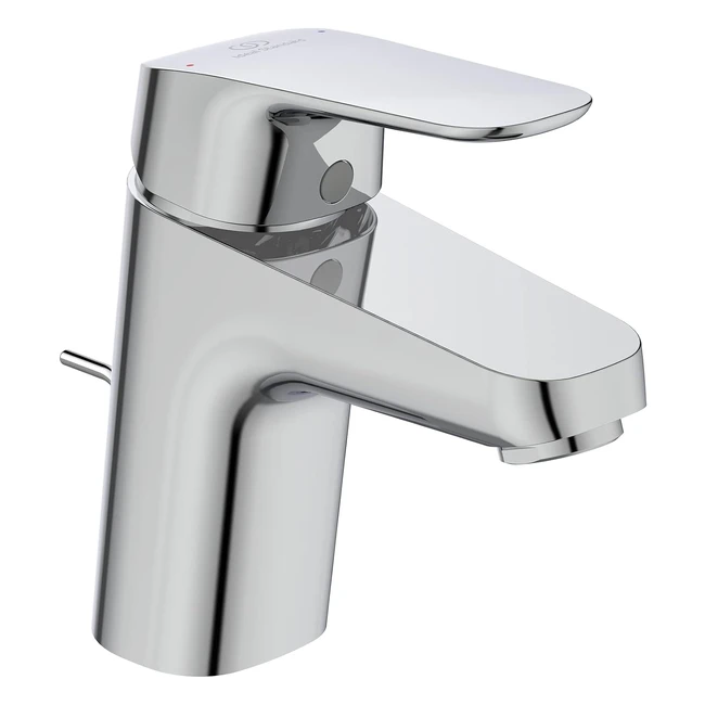 Ideal Standard B1708AA Ceraflex Waschtischarmatur mit Zugknopfablaufgarnitur - Hohe Leistung und Kindersicherung