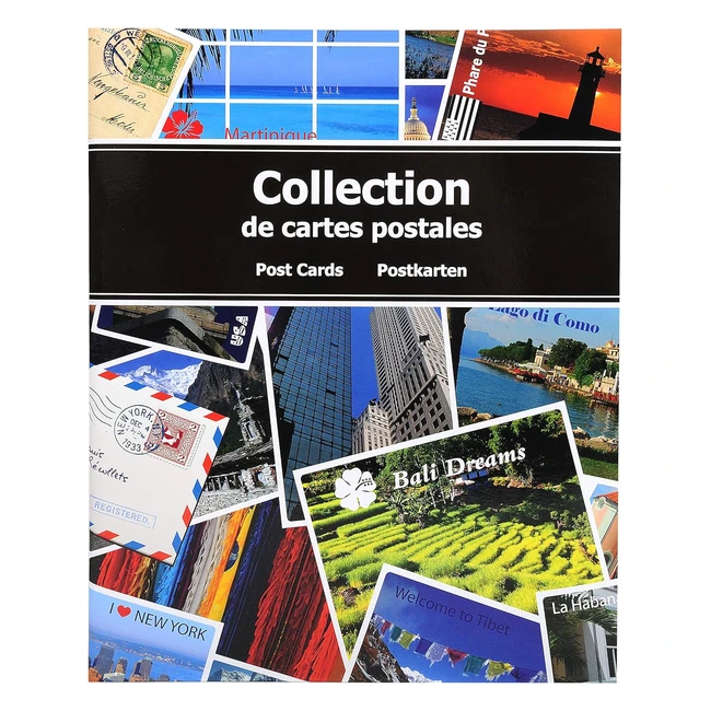 Álbum de Colección de Postales Exacompta - 100 Páginas - Cartón Cubierto de Papel Estucado