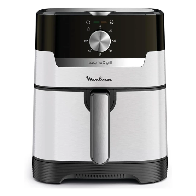 Friggitrice ad Aria Moulinex Easy Fry Grill 2in1 - Cottura Salutare e Rapida - Capacità 45L - Timer e Temperatura Regolabili