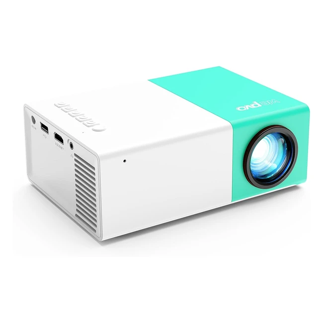 Mini Projector Wepvo Portable 1080p HD Movie Projector - 60% Brighter - Home Theater Compatible with Smartphone/Tablet/Laptop/TV Stick - PS4 USB Drive