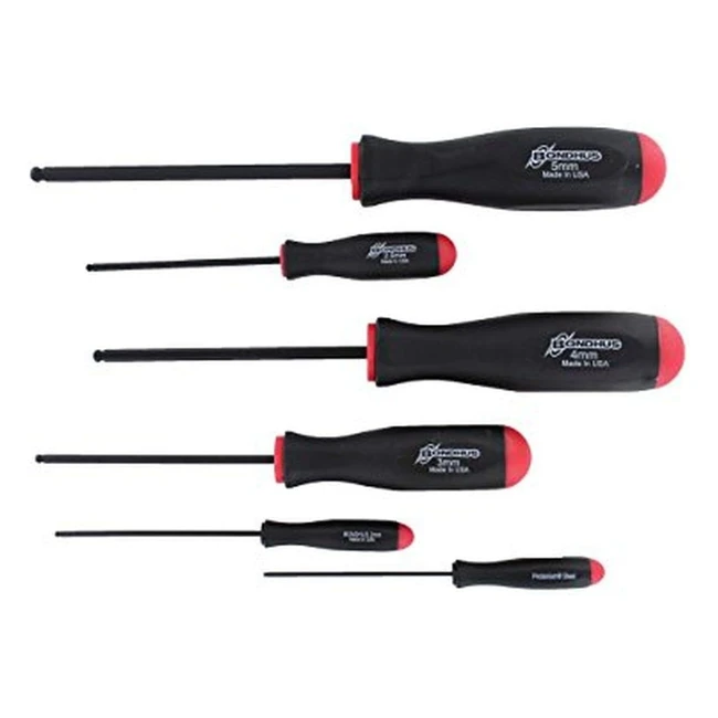 Juego Destornillador Allen Bola 155mm6U Bondhus Varios