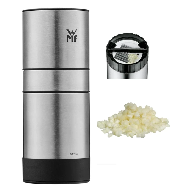 Cortador de Ajo WMF Gourmet 15 cm - Acero Inoxidable - Corte en Cubos Pequeños - ¡Ahorra Tiempo!