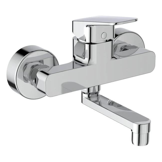 Ideal Standard Ceraplan BD241AA Wandmontierter Waschtischmischer mit Schwenkauslauf