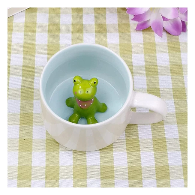 Tazza da caffè 3D a forma di rana - 12 oz - Regalo divertente per compleanno