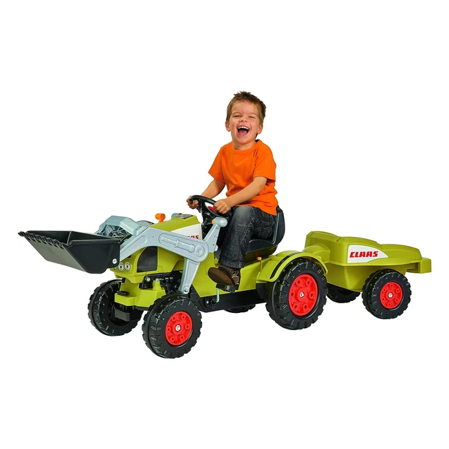 Tractor grande con remolque para niños 80 005 6560 - ¡Diviértete mientras aprendes!