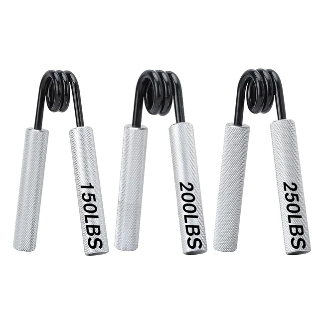 Renfort d'exercice Covvy pour doigts, poignets et avant-bras - Robuste, antidérapant - Ensemble de 3 - 150, 200, 250 lb