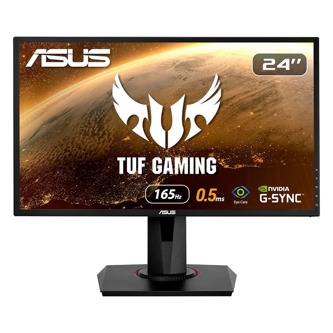 ASUS VG248QG LED Monitor 24 1920x1080 Full HD 165Hz TN 1ms HDMI DVID DisplayPort Black
