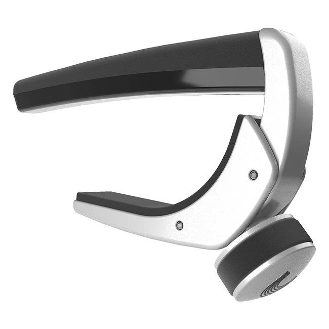 Capo de guitarra Planet Waves Pro Plus - Ideal para guitarras de 12 cuerdas - Tecnología Flexfit - Ajuste óptimo para un rendimiento afinado - Plateado