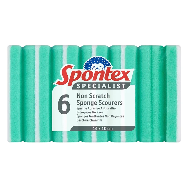 Spontex Specialist Raschietto in Spugna Antigraffio - Confezione da 6