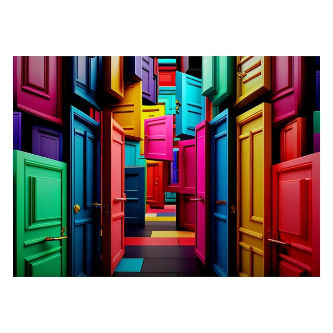 Huadada Jigsaw Puzzles for Adults - 1000 Piece Puzzle Strange Door - Educational Games Gift