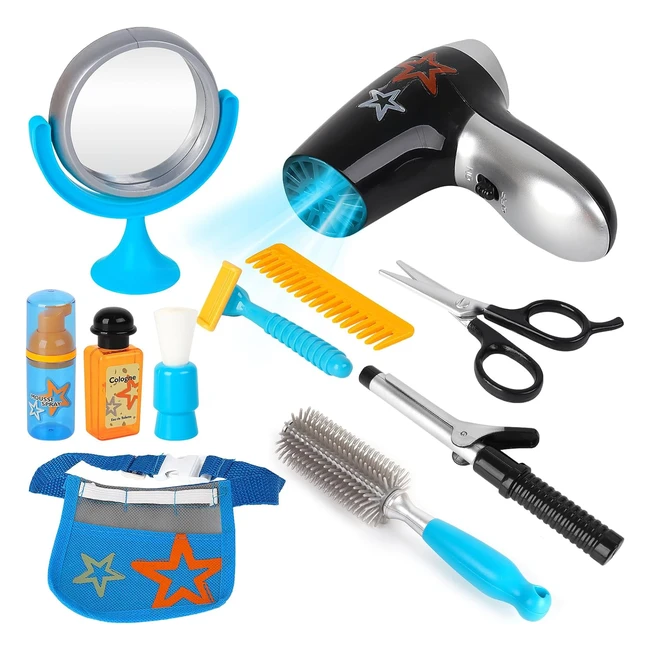 Juego de Estilismo y Peluquería para Niños y Niñas - Conjunto de 11 Piezas