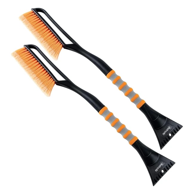 AstroAI 2in1 Auto Reinigungsbürste Eisschaber | Hochwertige Materialien | Schnell und effektiv