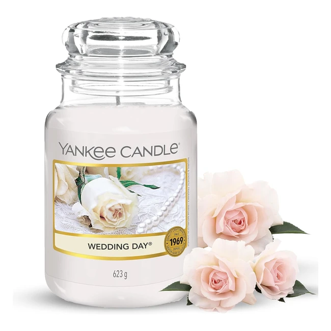 Yankee Candle Hochzeitsduft - Blumige Noten - 150 Stunden Brenndauer